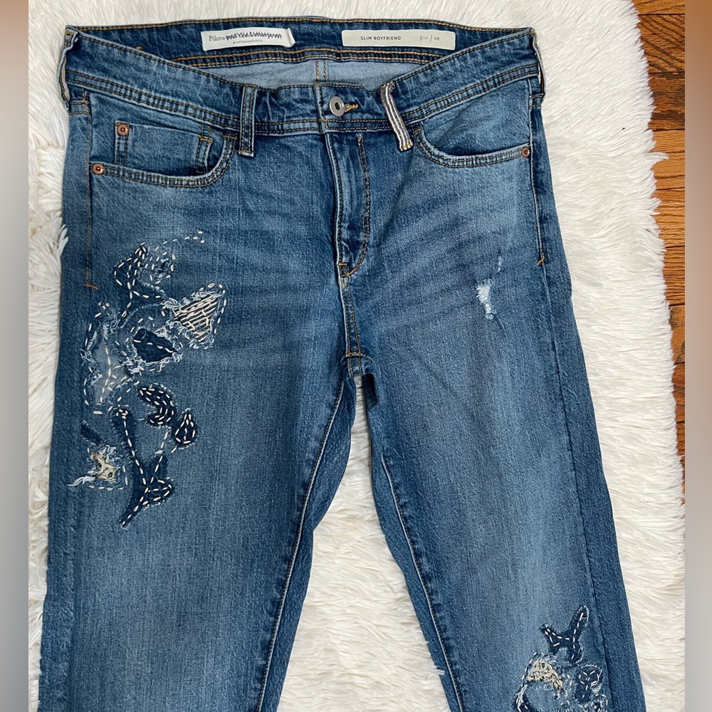 Pilcro by Antropologie slim boyfriend jeans size 28 - Picture 3 of 13
